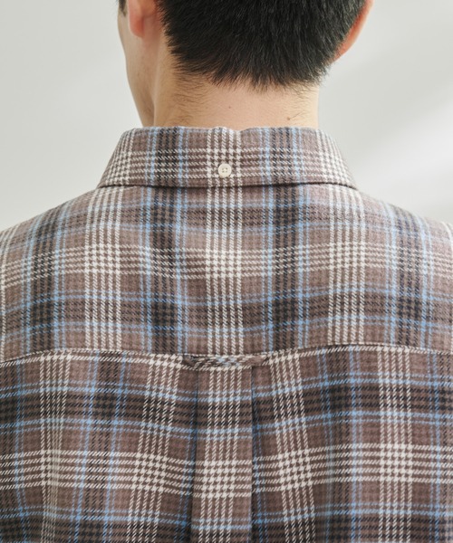 Arnold Palmer（アーノルドパーマー）の「ネルチェック リラックス シェア シャツ（シャツ/ブラウス・レディース・チャコールグレー/ベージュ/ネイビー・XS/S/M/L/LL）」の8枚目の写真