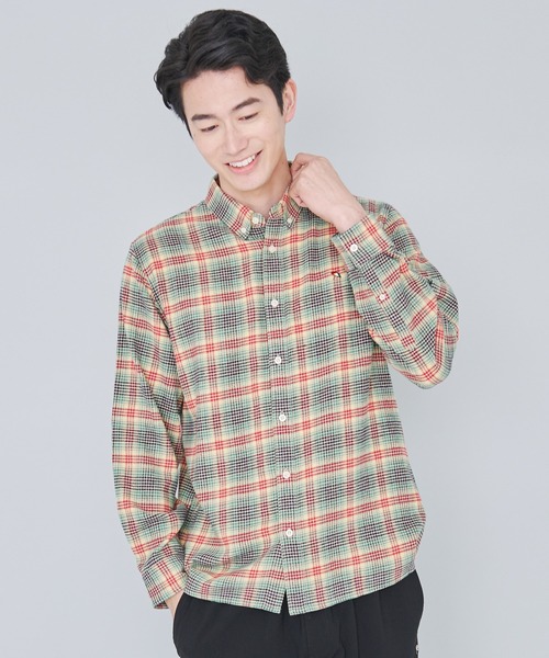 Arnold Palmer（アーノルドパーマー）の「ネルチェック リラックス シェア シャツ（シャツ/ブラウス・レディース・チャコールグレー/ベージュ/ネイビー・XS/S/M/L/LL）」の19枚目の写真