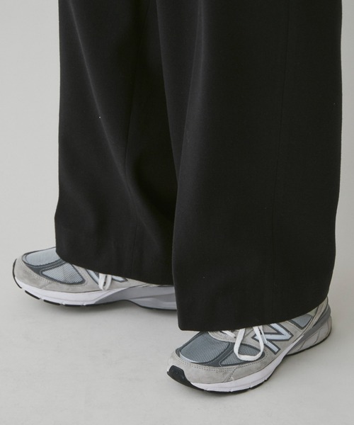 LUCY（ルーシー）の「LUCY/起毛TRワイドストレートスラックス（スラックス・メンズ・ブルー系その他/杢グレー/ブラック・MEDIUM/LARGE）」の9枚目の写真