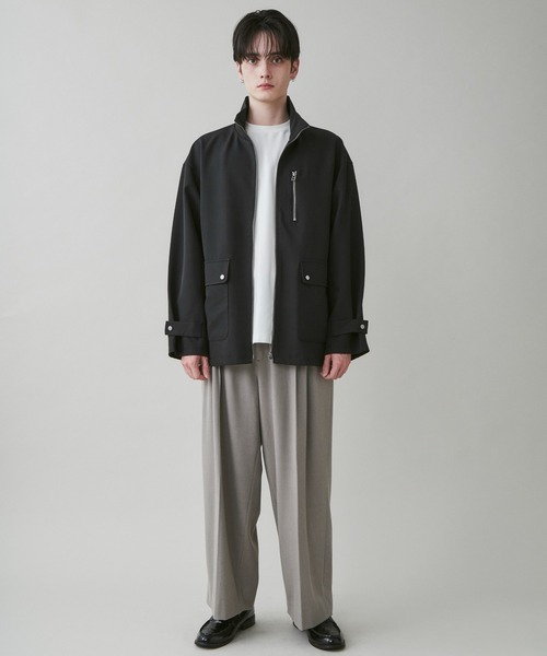 LUCY（ルーシー）の「LUCY/起毛TRワイドストレートスラックス（スラックス・メンズ・ブルー系その他/杢グレー/ブラック・MEDIUM/LARGE）」の22枚目の写真