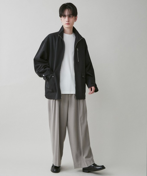 LUCY（ルーシー）の「LUCY/起毛TRワイドストレートスラックス（スラックス・メンズ・ブルー系その他/杢グレー/ブラック・MEDIUM/LARGE）」の21枚目の写真