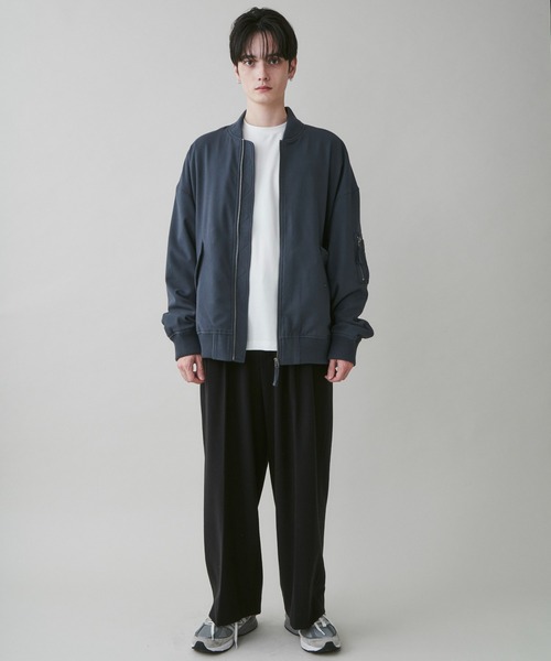 LUCY（ルーシー）の「LUCY/起毛TRワイドストレートスラックス（スラックス・メンズ・ブルー系その他/杢グレー/ブラック・MEDIUM/LARGE）」の15枚目の写真