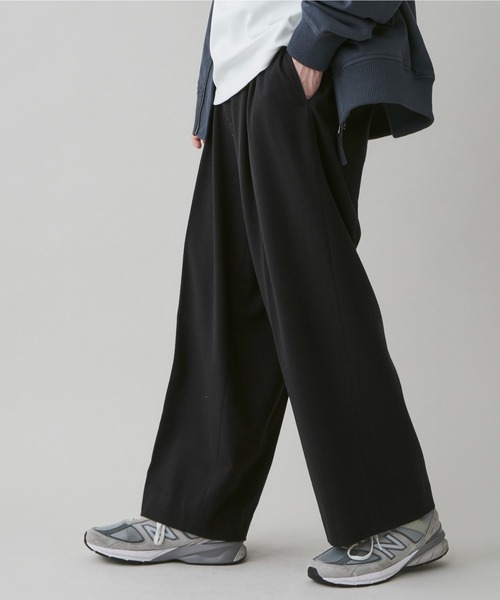 LUCY（ルーシー）の「LUCY/起毛TRワイドストレートスラックス（スラックス・メンズ・ブルー系その他/杢グレー/ブラック・MEDIUM/LARGE）」の12枚目の写真