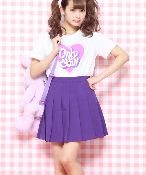 WC(ダブル シー)の「WC/テニスプリーツスカート(スカート・レディース・ホワイト/ブラック/パープル/ライトパープル/ピンク・FREE)」の3枚目の写真