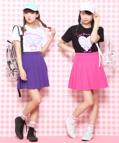 WC(ダブル シー)の「WC/テニスプリーツスカート(スカート・レディース・ホワイト/ブラック/パープル/ライトパープル/ピンク・FREE)」の6枚目の写真