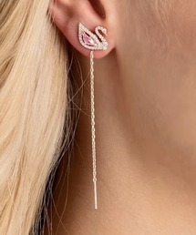 SWAROVSKI（スワロフスキー）の「【SWAROVSKI】Dazzling Swan／ピアス（ピアス（両耳用））」