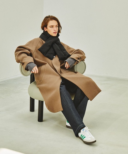 EMMA CLOTHES(エマクローズ)の「エコダウンマフラー EMMA CLOTHES(マフラー・メンズ・グレイッシュベージュ/ブラック/カーキ・FREE)」の20枚目の写真