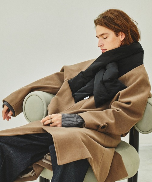 EMMA CLOTHES(エマクローズ)の「エコダウンマフラー EMMA CLOTHES(マフラー・メンズ・グレイッシュベージュ/ブラック/カーキ・FREE)」の22枚目の写真