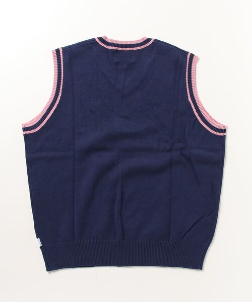 Student Apathy（スチューデントアパシー）の「student apathy heart logo knit vest（ベスト・メンズ・オフホワイト/ブラック/ネイビー・LARGE/MEDIUM）」の4枚目の写真