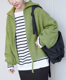 B.C STOCK（ベーセーストック）の「ZIPカーディガン（カーディガン/ボレロ）」
