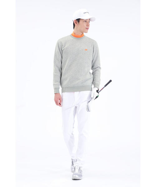 new balance golf】スタンディングロゴ クルーネック ニット プル