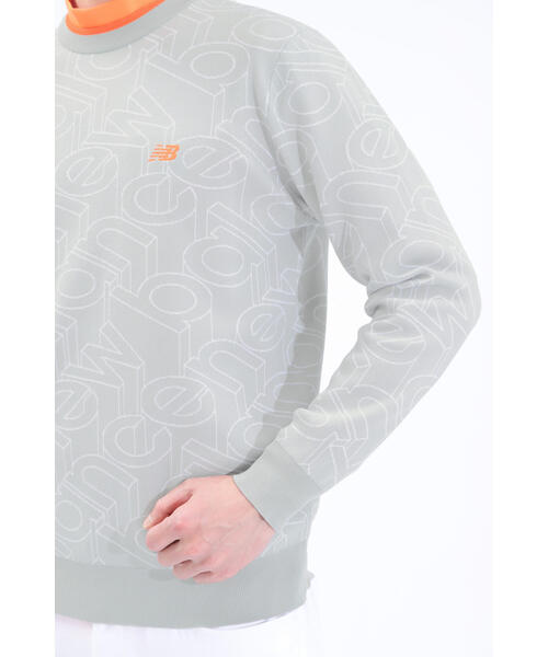 new balance golf】スタンディングロゴ クルーネック ニット プル