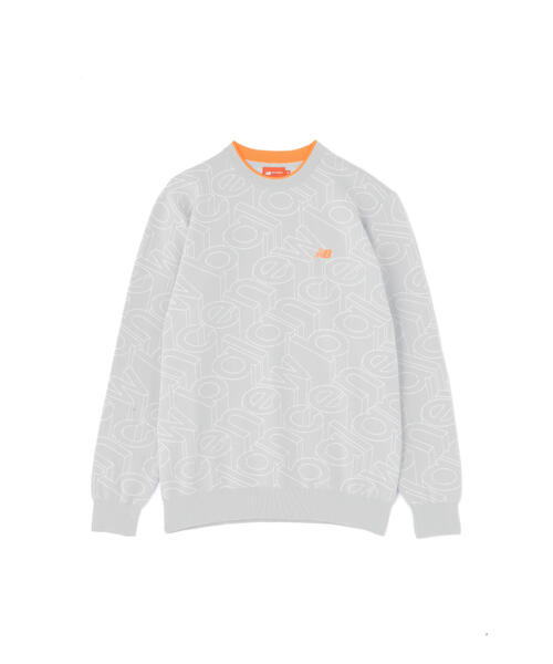 new balance golf】スタンディングロゴ クルーネック ニット プル
