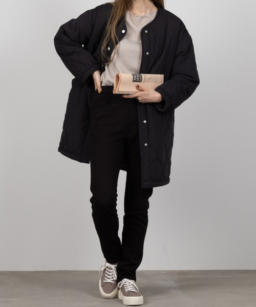 NAVY(ネイビー)の「NAVY 裏もこもこ あったか スキニーパンツ(その他パンツ・レディース・ブラック/ワンウォッシュ/ダークインディゴブルー・M/S/XL/L)」の4枚目の写真