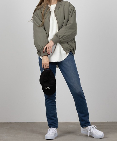 NAVY(ネイビー)の「NAVY 裏もこもこ あったか スキニーパンツ(その他パンツ・レディース・ブラック/ワンウォッシュ/ダークインディゴブルー・M/S/XL/L)」の7枚目の写真
