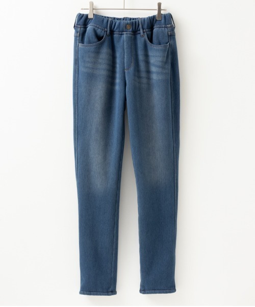 NAVY(ネイビー)の「NAVY 裏もこもこ あったか スキニーパンツ(その他パンツ・レディース・ブラック/ワンウォッシュ/ダークインディゴブルー・M/S/XL/L)」の10枚目の写真