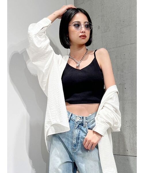 GYDA（ジェイダ）の「クリアレンズ ラウンド サングラス（サングラス・レディース・ブルー/クリア・FREE）」の5枚目の写真