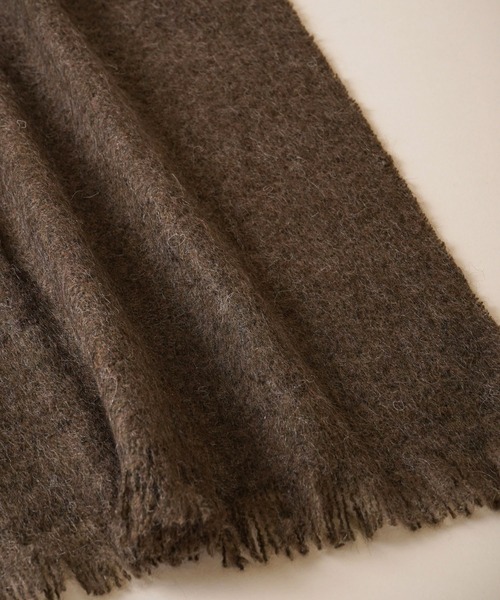 TIMELESS COMFORT（タイムレスコンフォート）の「【PIERRE QUIOC（ピエールキオック）】 Milene Etole（マフラー・レディース・グレー/アイボリー/ブラウン・ONE SIZE）」の5枚目の写真