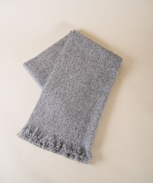 TIMELESS COMFORT（タイムレスコンフォート）の「【PIERRE QUIOC（ピエールキオック）】 Milene Etole（マフラー・レディース・グレー/アイボリー/ブラウン・ONE SIZE）」の4枚目の写真