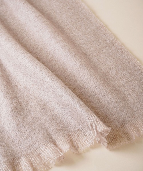 TIMELESS COMFORT（タイムレスコンフォート）の「【PIERRE QUIOC（ピエールキオック）】 Milene Etole（マフラー・レディース・グレー/アイボリー/ブラウン・ONE SIZE）」の11枚目の写真