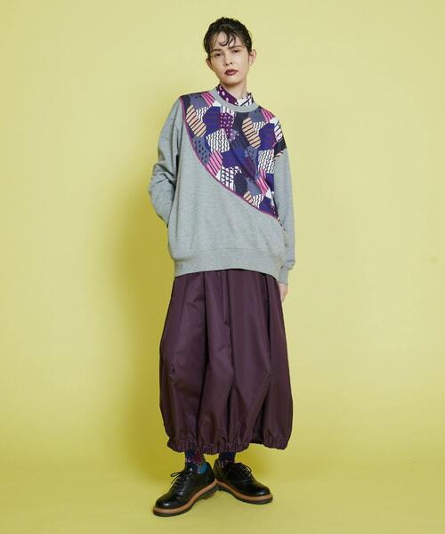 FRAPBOIS（フラボア）の「クラッカースウェット（スウェット・レディース・グレー/チャコールグレー・1/2）」の6枚目の写真