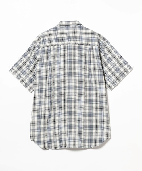 BEAMS(ビームス)の「BEAMS / 切替え バイアス チェック シャツ(シャツ/ブラウス・メンズ・ブルー/ホワイト・L/M/XL/S)」の9枚目の写真