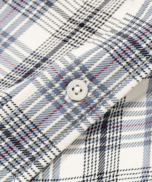 BEAMS(ビームス)の「BEAMS / 切替え バイアス チェック シャツ(シャツ/ブラウス・メンズ・ブルー/ホワイト・L/M/XL/S)」の10枚目の写真