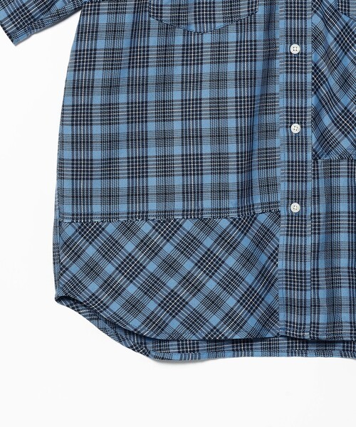 BEAMS(ビームス)の「BEAMS / 切替え バイアス チェック シャツ(シャツ/ブラウス・メンズ・ブルー/ホワイト・L/M/XL/S)」の14枚目の写真