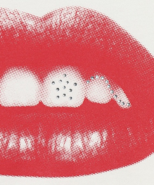 X-girl（エックスガール）の「LIP WIDE L/S TEE（Tシャツ/カットソー・レディース・ホワイト/ブラック・S/M）」の10枚目の写真