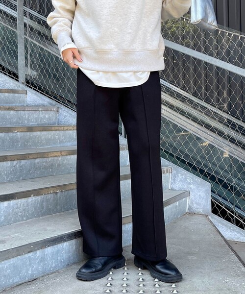 fredy emue（フレディエミュ）の「ダンボールニットワイドパンツ（その他パンツ・レディース・グレー/ブラック・38/36）」の15枚目の写真