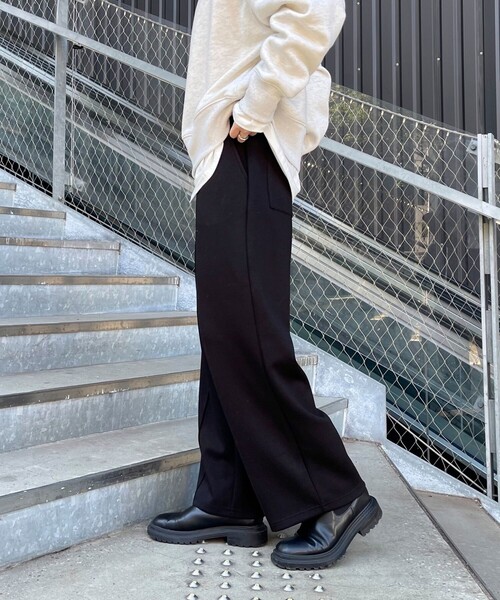 fredy emue ダンボールニットワイドパンツ fredy emue パンツ ダンボールニットワイドパンツ レディース
