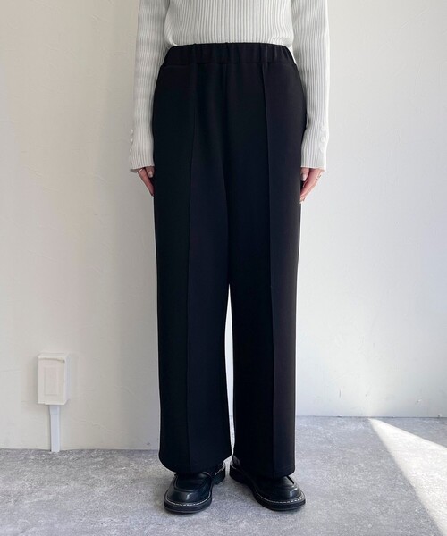 fredy emue（フレディエミュ）の「ダンボールニットワイドパンツ（その他パンツ・レディース・グレー/ブラック・38/36）」の5枚目の写真