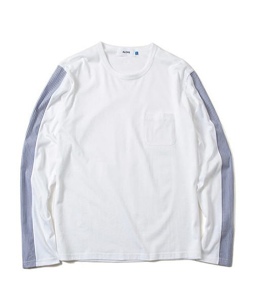 BEAMS T(ビームスティー)の「ALOYE×BEAMS T / 別注 ロングスリーブ Shirt Fabrics Tシャツ(Tシャツ/カットソー・メンズ・その他2/その他1・LARGE/X-LARGE/MEDIUM/SMALL)」の1枚目の写真