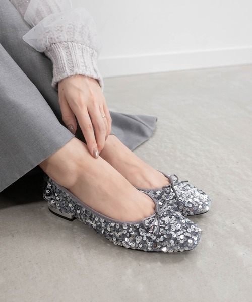 スクエアトゥバレエシューズ(パンプス)|RANDA(ランダ) スクエアトゥバレエシューズ(パンプス)|RANDA(ランダ)