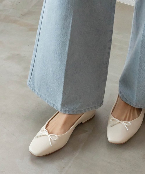 スクエアトゥバレエシューズ(パンプス)|RANDA(ランダ) スクエアトゥバレエシューズ(パンプス)|RANDA(ランダ)