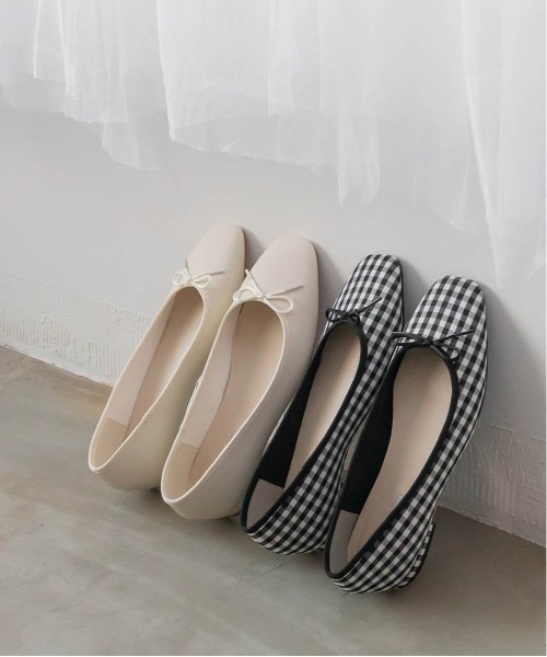 スクエアトゥバレエシューズ(パンプス)|RANDA(ランダ) スクエアトゥバレエシューズ(パンプス)|RANDA(ランダ)