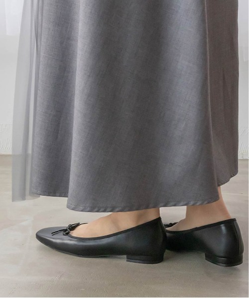 スクエアトゥバレエシューズ(パンプス)|RANDA(ランダ) スクエアトゥバレエシューズ(パンプス)|RANDA(ランダ)