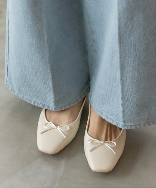 スクエアトゥバレエシューズ(パンプス)|RANDA(ランダ) スクエアトゥバレエシューズ(パンプス)|RANDA(ランダ)