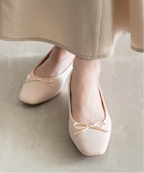 スクエアトゥバレエシューズ(パンプス)|RANDA(ランダ) スクエアトゥバレエシューズ(パンプス)|RANDA(ランダ)