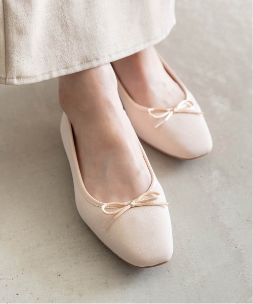 スクエアトゥバレエシューズ(パンプス)|RANDA(ランダ) スクエアトゥバレエシューズ(パンプス)|RANDA(ランダ)