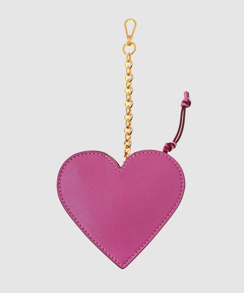 GANNI（ガニー）の「Funny Heart Zipped Coin Purse（コインケース・レディース・ピンク・ONE SIZE）」の2枚目の写真