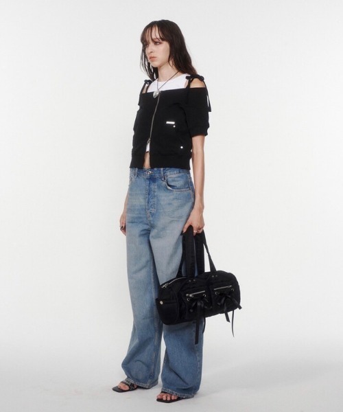 notknowing バック MUSINSA | NOTKNOWING Black Moto Hobo Bag (LEATHER)