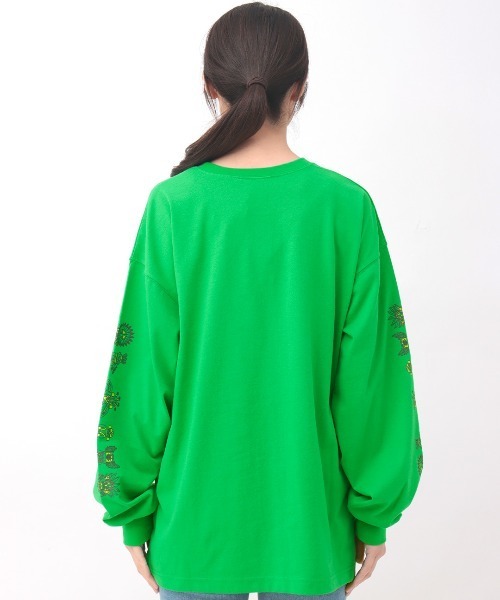 チチカカ（チチカカ）の「カッチーナズプリントロングＴシャツ（Tシャツ/カットソー・レディース・グリーン/ブラック/ホワイト・FREE）」の12枚目の写真