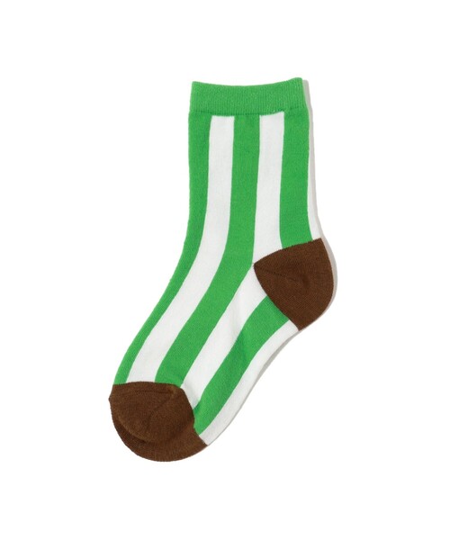 B:MING by BEAMS（ビーミングバイビームス）の「ストライプ ソックス（13~21cm）（ソックス/靴下・キッズ・レッド/ブルー/ミント・L 19-21cm/M 16-18cm/S 13-15cm）」の2枚目の写真