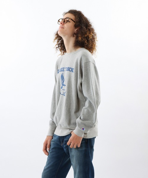 Champion(チャンピオン)の「【Champion/チャンピオン】メンズ リバースウィーブ(R) クルーネックスウェットシャツ(スウェット・メンズ・ブラック系その他/ネイビー/モスグリーン/ヘザーグレー・X-LARGE/LARGE/MEDIUM)」の15枚目の写真