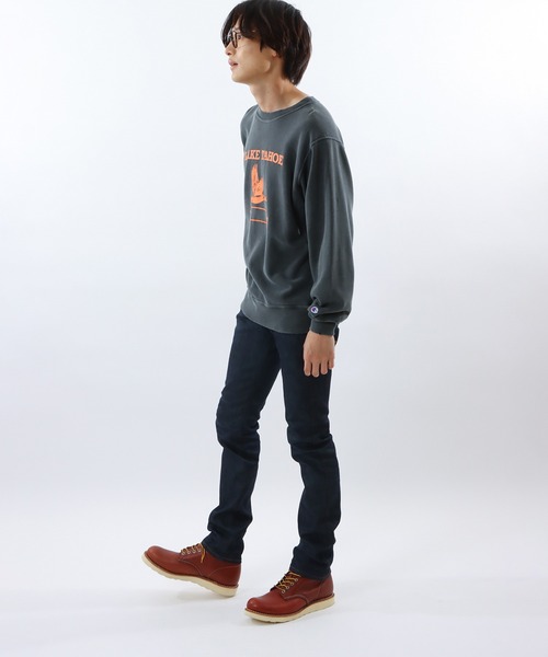 Champion(チャンピオン)の「【Champion/チャンピオン】メンズ リバースウィーブ(R) クルーネックスウェットシャツ(スウェット・メンズ・ブラック系その他/ネイビー/モスグリーン/ヘザーグレー・X-LARGE/LARGE/MEDIUM)」の9枚目の写真
