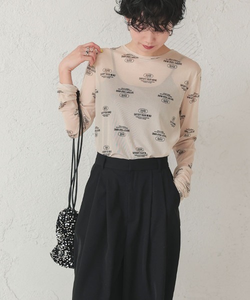 DONOBAN（ドノバン）の「【pufe】パワーメッシュトップス（Tシャツ/カットソー・レディース・ホワイト系その他2/ブラック系その他/ベージュ系その他2/ベージュ系その他/ホワイト系その他/ブラック系その他2・F）」の6枚目の写真