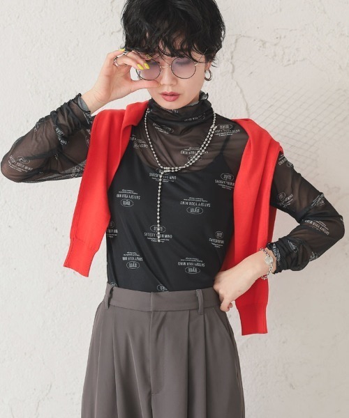 DONOBAN（ドノバン）の「【pufe】パワーメッシュトップス（Tシャツ/カットソー・レディース・ホワイト系その他2/ブラック系その他/ベージュ系その他2/ベージュ系その他/ホワイト系その他/ブラック系その他2・F）」の18枚目の写真