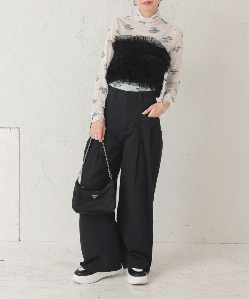 DONOBAN（ドノバン）の「【pufe】パワーメッシュトップス（Tシャツ/カットソー・レディース・ホワイト系その他2/ブラック系その他/ベージュ系その他2/ベージュ系その他/ホワイト系その他/ブラック系その他2・F）」の10枚目の写真