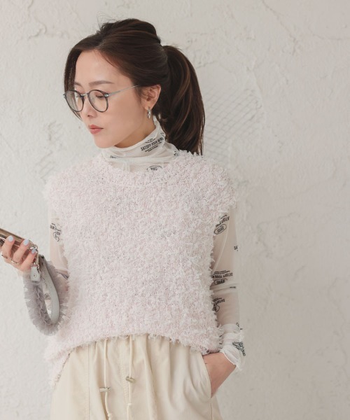 DONOBAN（ドノバン）の「【pufe】パワーメッシュトップス（Tシャツ/カットソー・レディース・ホワイト系その他2/ブラック系その他/ベージュ系その他2/ベージュ系その他/ホワイト系その他/ブラック系その他2・F）」の12枚目の写真